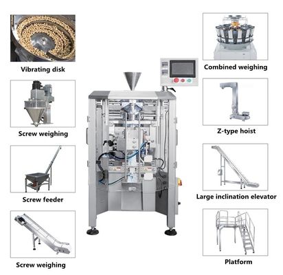 Verticale stikstofgranula-vul- en afdichtmachine voor de industrie