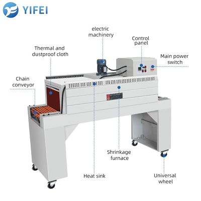 Automatische filmverzegelings- en snijmachine voor kartonfilmverpakkingen
