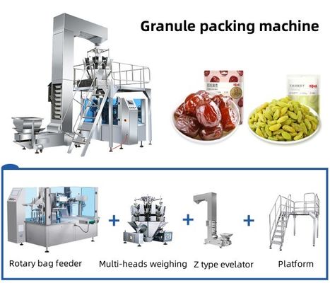Granule Liquid Powder Packing Machine met meerdere koppen Computerized Combination Geschikt