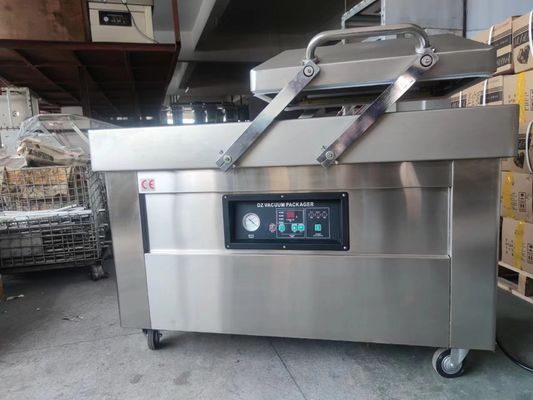 Doppelkamers industriële vacuümverpakkingsmachine voor voedsel met 1,5 kW vacuümpompvermogen
