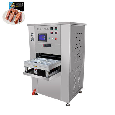 Elektrisch aangedreven vacuümdichtingsmachine met bak voor winkels voor voedingsmiddelen en dranken