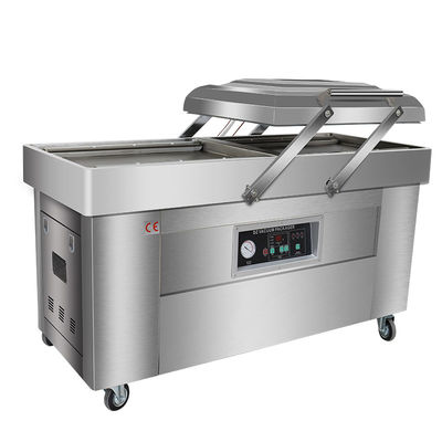 2.1 kW dubbelkamera vacuümverpakkingsmachine voor kleding/chemische vloeistof/goederenzakken