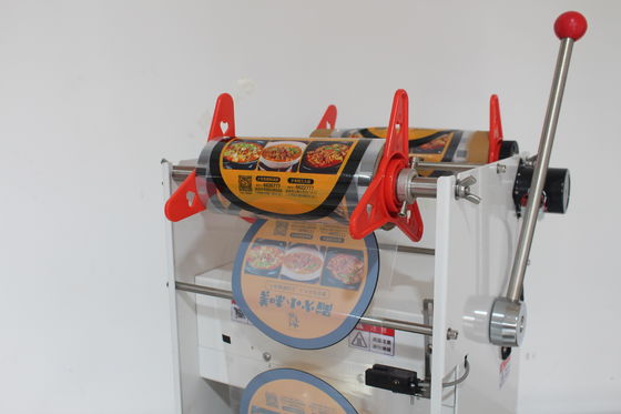 Industrial Fast Food Box Lunch Tray Sealing Machine met aanpasbare handpressvorm