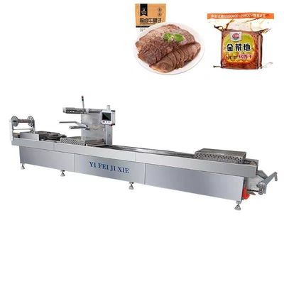 Automatische thermoformverzegelmachine voor high-speed worst en dadels met vacuümverpakking van kaas