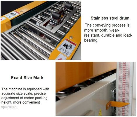 Elektrisch aangedreven PE-bundelbindmachine voor kledingstukken en katoenzakken Frame Size 88.7*58.2cm