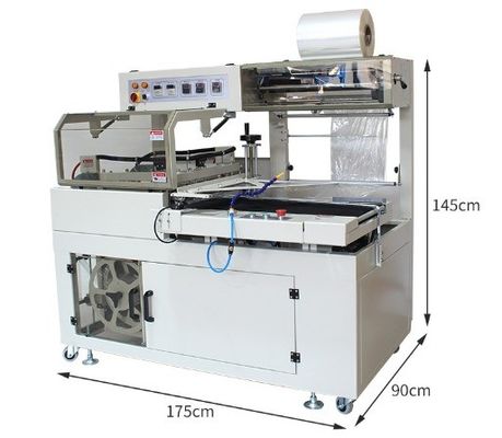 Elektrisch aangedreven kleine straalverwarmingsmachine voor het verpakken van flessen voor huisdieren
