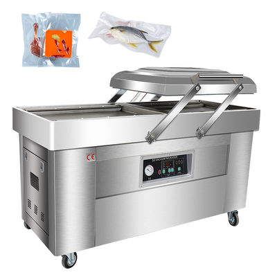 Krachtige vacuümpomp CE-gecertificeerde automatische stikstofvulling/vacuüm dubbele kamers snacks verpakkingsmachine