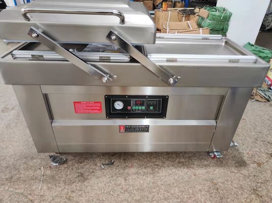 Krachtige vacuümpomp CE-gecertificeerde automatische stikstofvulling/vacuüm dubbele kamers snacks verpakkingsmachine