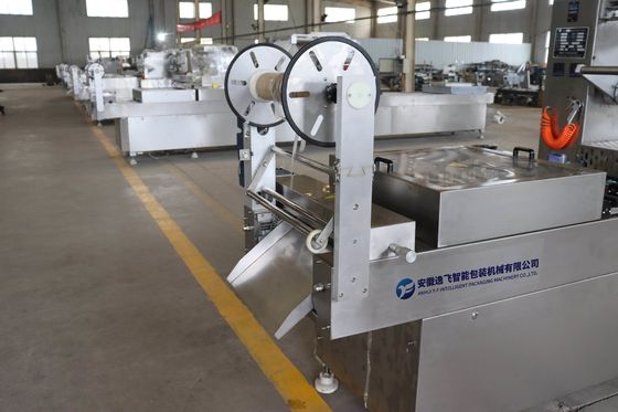 Elektrisch aangedreven automatische thermovormende vacuümverpakkingsmachine met vaste bak met gasvulling