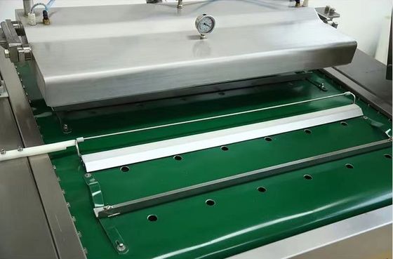 Continu belt type vacuümverzegelmachine voor pluimveevlees in machinewerkstations