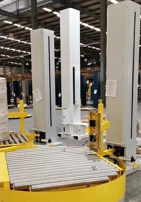 Volledig automatische palletverpakkingsmachine met schaal en film