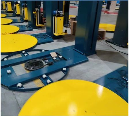 Automatische verpakkingsmachine voor de verpakking van palletten met rekfilm