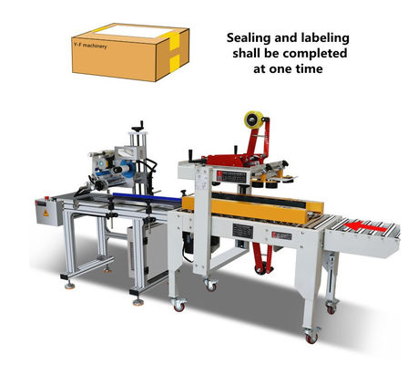 Gemakkelijk te bedienen Automatische etiketten plakker tafelblad etiketteren en karton verzegelmachine