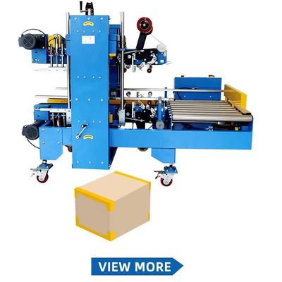 Volledig automatische casusdoos kartonnen erector met automatische klappen vouw- en afdichtingsoplossing