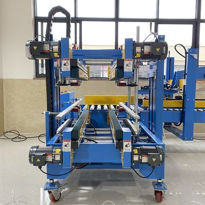 220V/50HZ Automatische pneumatische kleefband kartonnen behuizing hoek rand afdichtmachine