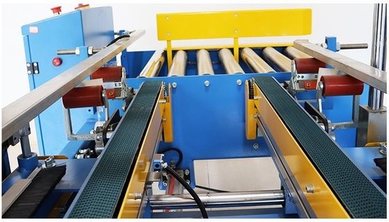 220V/50HZ Automatische pneumatische kleefband kartonnen behuizing hoek rand afdichtmachine