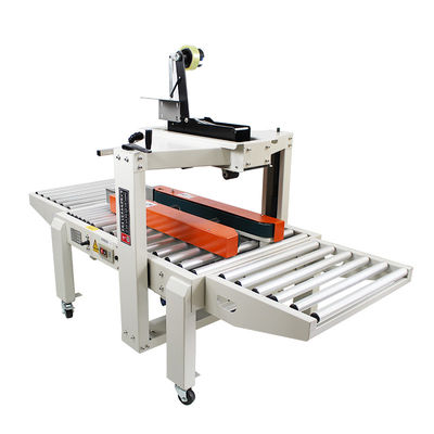 Compacte en duurzame semi-automatische hoek zijrand kartonnen doos taping afdichting machine