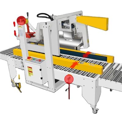 400W semi-automatische flap folder box carton case sealing machine met links-rechts aandrijving