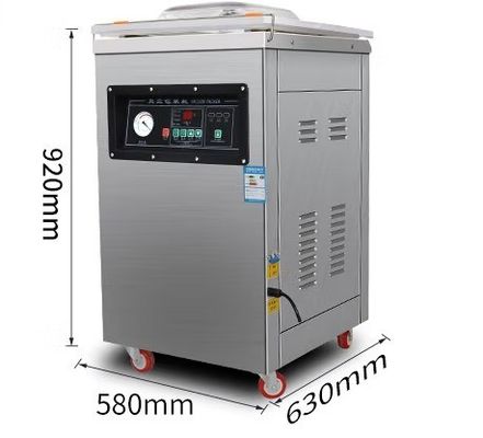DZ500 vacuümverpakkingsmachine van roestvrij staal voor gekookte groenten en fruit