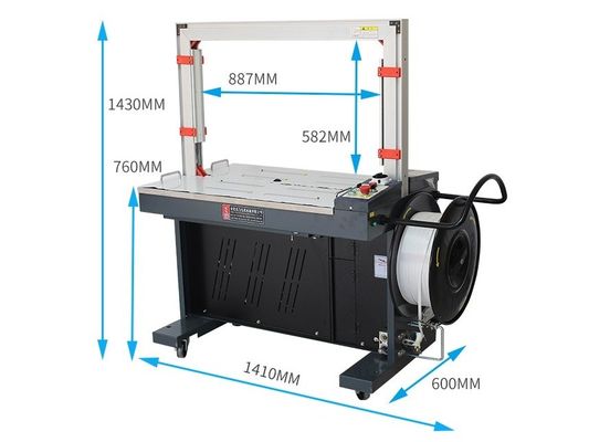 220V kartonnen doos bundeling High Speed Automatic Strapping Machine met PET en PP riem