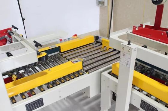 FXJ-4030S half-automatische kruisdichtingsmachine kartonnen doosdoos afdichtingsbanddichtingsmachine met beide uiteinden roltafel