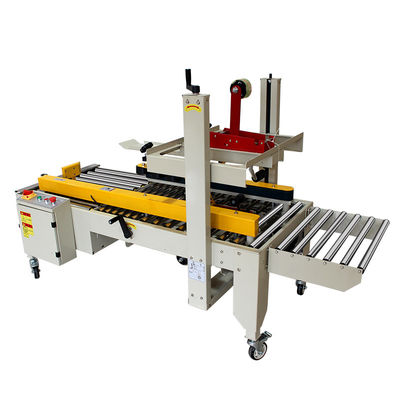 FXJ-4030S half-automatische kruisdichtingsmachine kartonnen doosdoos afdichtingsbanddichtingsmachine met beide uiteinden roltafel