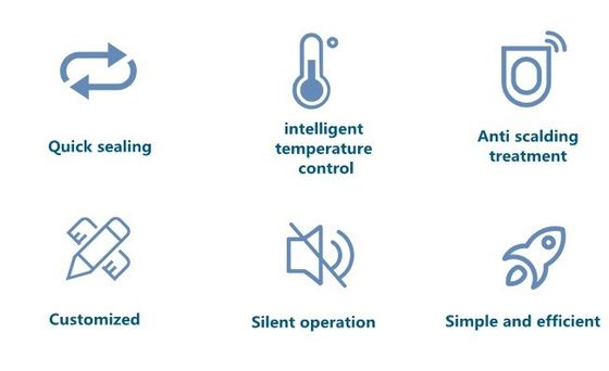 Verpakkingstype zakken Automatische vacuümverzegel voor voedsel Verpakking van maaltijden in lunchdoos