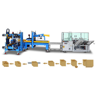 Volledig automatische Tape Box Case Carton Erector Machine met geavanceerd PLC-besturingssysteem