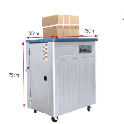 Halfautomatische kartonnen doos-bandmachine met dubbele motoren en reserveonderdelen