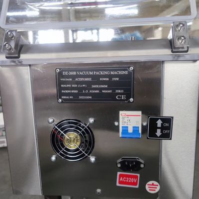 Tafeltop DZ260 Halfautomatische vacuümverpakkingsmachine voor voedsel- en eibehoud