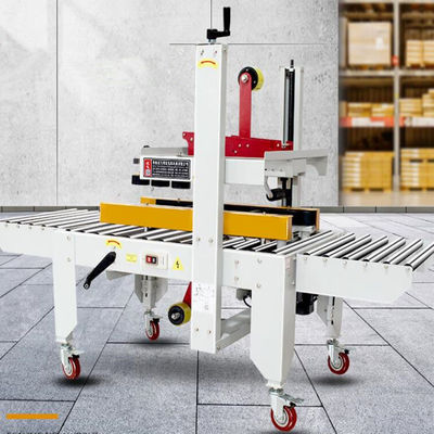 1830*670*1230mm half-automatische linker- en rechter aandrijving Gordel kartonband afdichtmachine