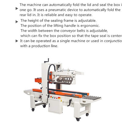 Carton Sealer Automatic Case Sealing Machine 1830*670*1230mm voor verpakking en afdichting