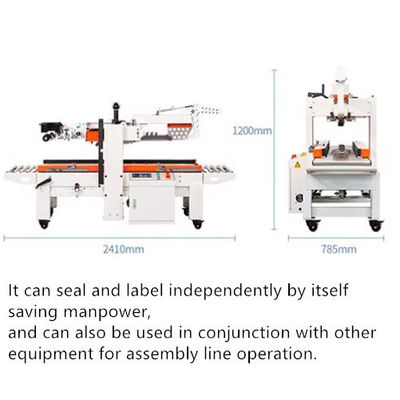 Werktafel 600-700 mm Flappen vouwkarton verzegelmachine met 28m/min verzegelingssnelheid