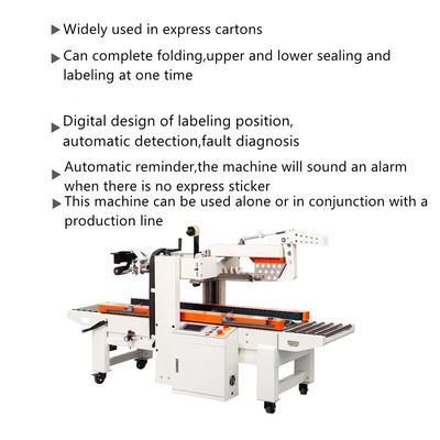 Werktafel 600-700 mm Flappen vouwkarton verzegelmachine met 28m/min verzegelingssnelheid