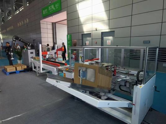 Papierverpakking Volledig automatische kartonnen doos Erector flappen vouwrobot Palletizer PLC