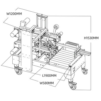 IP65 Verpakkingslijn met doos kartonnen zak, doos erector vouwverzegler palletsysteem