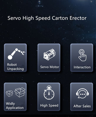 Volledig semi-automatische High Speed Carton Case Erector voor Carron Box