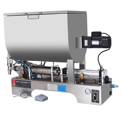 1100*480*800 mm horizontale pneumatische vulmachine voor 304 roestvrijstalen saus
