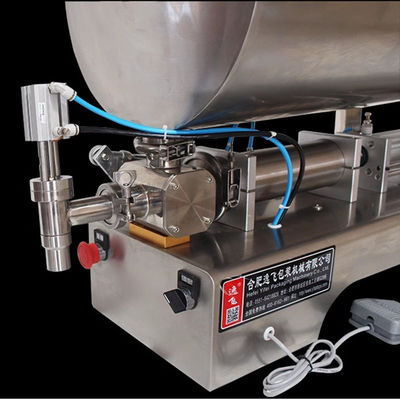 1100*480*800 mm horizontale pneumatische vulmachine voor 304 roestvrijstalen saus