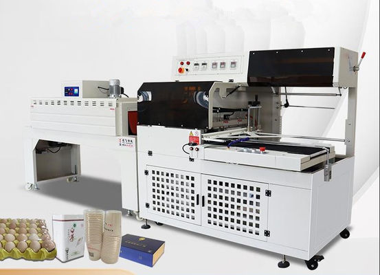 Elektrisch aangedreven automatische PE-POF-PVC-plastiekfilm zijdelingseel- en snijmachine met verpakkingsmachine voor warmteversmelting