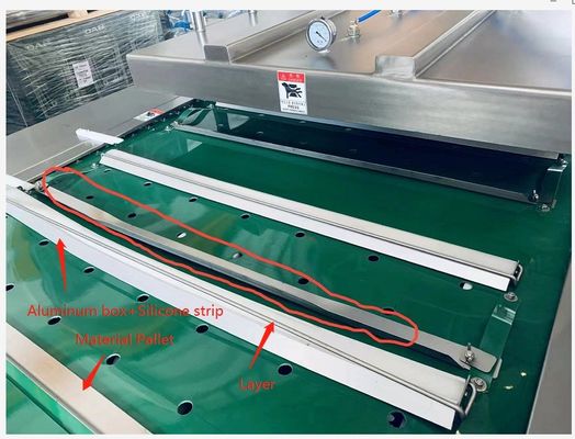 Industriële automatische continue rollende vacuümdichtmachine voor plastic zakverpakkingsmachine