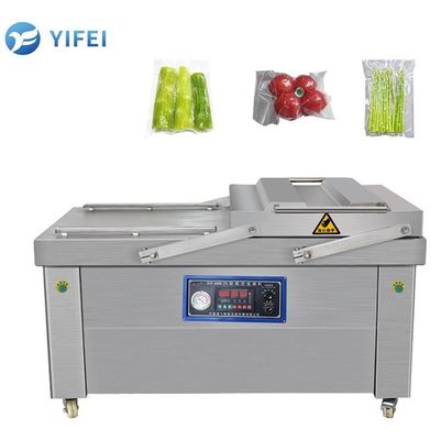 Voedingsmiddelen Vacuümdichtmachine Verpakkingstype Zakken Voedingsmiddelenwinkel Dubbele kamer Vacuümdichtmachine Voor kaas