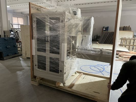 PE PVC halfverzegelde kluffverpakkingsmachines voor warmteverminderingsapparatuur voor flessen sojazous
