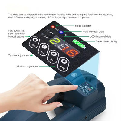 Elektrisch aangedreven automatische bandverpakkingsmachine voor 10-16 mm PET PP-plastiekgordel