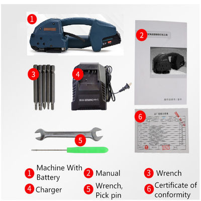 4000mAh Q1 Draagbare elektrische batterij bandverpakkingsmachine voor plastic banden
