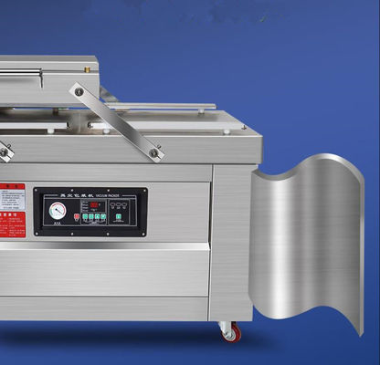 Elektrisch aangedreven dubbelkamers vacuümverzegelingsverpakkingsmachine voor vlees en kippenvoeding