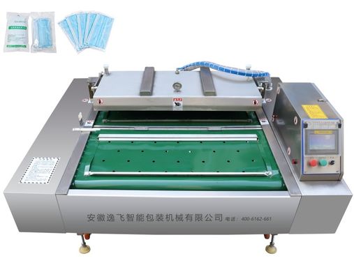 Automatische voedingsmiddelenindustrie Continuous Rolling Vacuum Packing Machine 1100mm Vacuum Sealing Machine