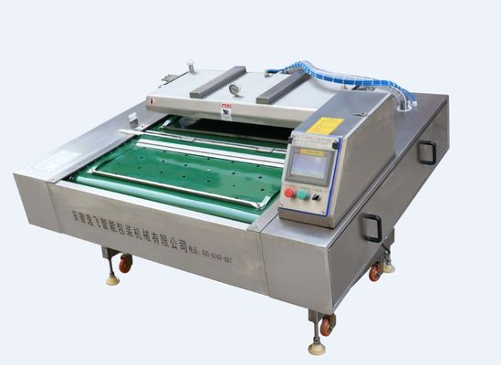 Automatische voedingsmiddelenindustrie Continuous Rolling Vacuum Packing Machine 1100mm Vacuum Sealing Machine