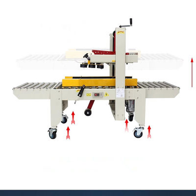 Semi-Auto Tape Box Sealer Carton Sealing And Strapping Machine met ontwerp