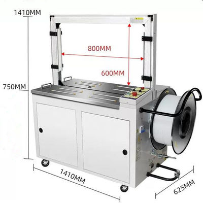 101A Volledig automatische hoge bureau doos Strapper Carton Strapping Machine voor 9-15mm riem